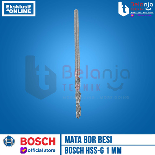Bosch Mata Bor Besi 1mm HSS-G HSS G 1 mm Metal Drill Bits Bosch