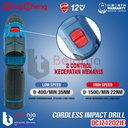 Dongcheng Impact Drill Cordless DCJZ1202i Mesin Bor Baterai 12V 10MM DCJZ 1202 I DCJZ1202 10 MM