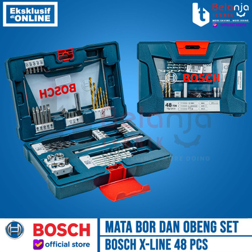 Bosch Mata Bor Dan Obeng X-Line 48 PCS Titanium Drill And Screwdriver