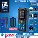 Bosch Meteran Laser Digital Rangefinder 50M GLM 50-23 + Baterai Pack