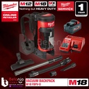 Milwaukee Backpack Wet & Dry Vacuum M18 FBPV-0  Penghisap Debu SET 18V