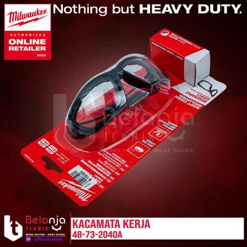 Milwaukee Clear High Perfomance Safety Glasses Kacamata Kerja 2040A