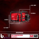 Milwaukee Air Compressor M18 FAC-0 Kompresor Angin Baterai Set 18V 5Ah