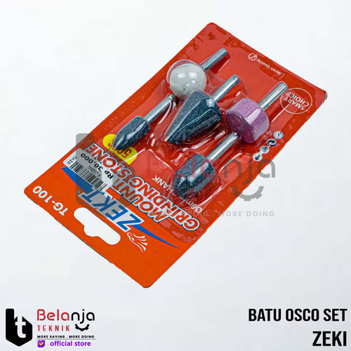 Zeki Mounted Stone 5 Pcs Batu Osco Set 6 MM Batu Gerinda Mata Bor Batu