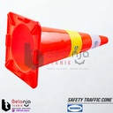 Morris Kerucut Pembatas Jalan Karet 70 CM Safety Traffic Cone Rubber