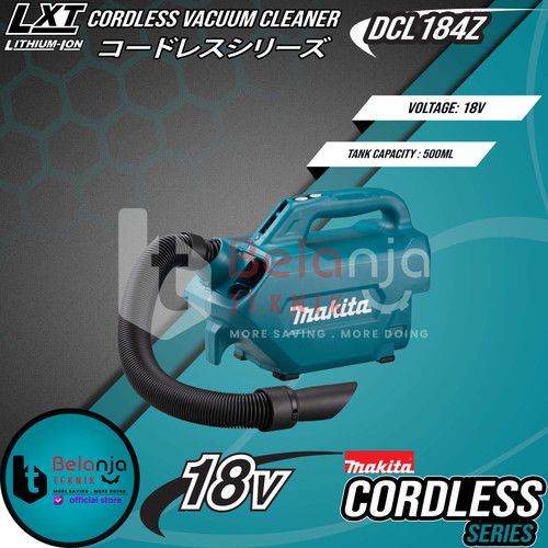 Makita Vacuum Cleaner DCL184Z Cordless Portable Penghisap Debu Set 18V