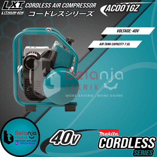 Makita Brushless Air Compressor AC001GZ Kompresor Angin Baterai 40V