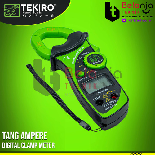 Tekiro Tang Ampere Digital Digital Clamp Meter Alat Cek Arus MS-DC1905