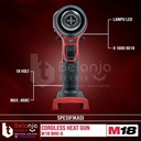 Milwaukee Heat Hot Gun Cordless M18 BHG-0 Pemanas Udara Set 18V 8 AH