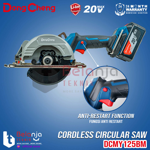 Dongcheng Mesin Circular Saw Cordless DCMY125 BM Sirkel Kayu DCMY 125
