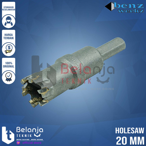 Benz Mata Bor Holesaw TCT 20 MM Hole Saw Metal Stainless Hole Saw 20MM