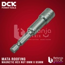 DCK Magnetic Hex Nut 8mm x 65mm Kunci Mata Sok Bor Roofing 8 mm