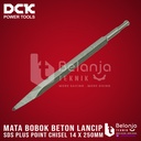 DCK SDS Plus Point Chisel 14 x 250mm Mata Bobok Lancip Beton Tembok