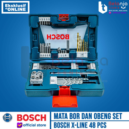 Bosch Mata Bor Dan Obeng X-Line 48 PCS Titanium Drill And Screwdriver