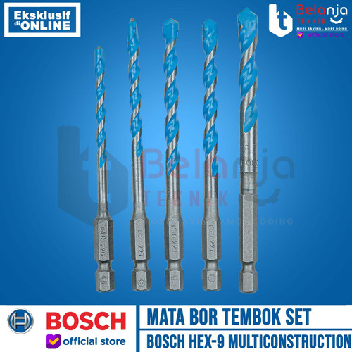 Bosch Mata Bor Tembok Set 5 Pcs Hex 9 Multiconstruction Drill Bit Hex9