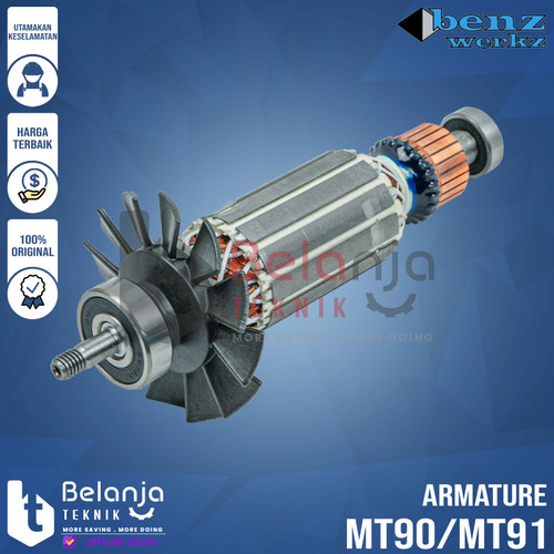 Benz Armature MT90 Armatur Angker Rotor Mesin Gerinda Maktec MT90 MT91