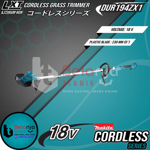 Makita Grass Trimmer DUR194ZX1 Mesin Potong Rumput Baterai Set 18V 5AH