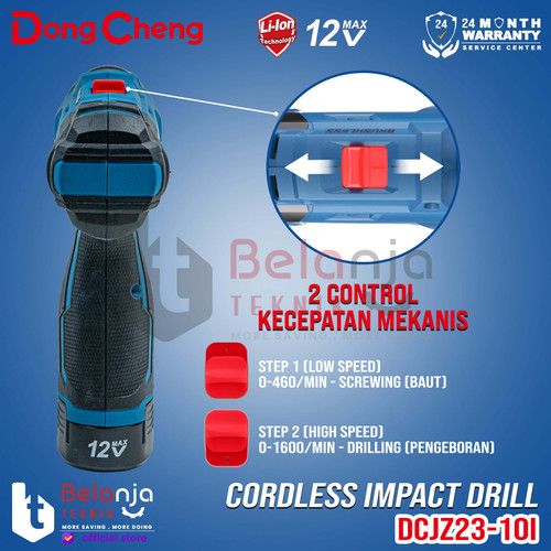 Dongcheng Mesin Bor Tembok DCJZ23-10i EK Baterai Cordless Impact Drill