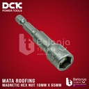 DCK Magnetic Hex Nut 10mm x 65mm Kunci Mata Sok Bor Roofing 10 MM