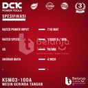 DCK Mesin Gerinda Tangan 4 Inch KSM03-100A Angle Grinder 710 Watt