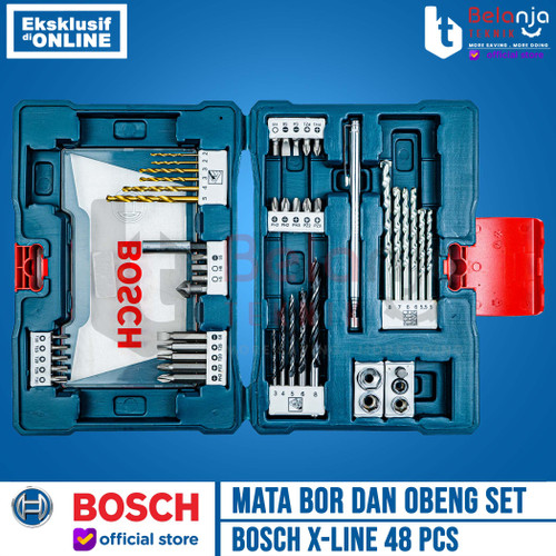 Bosch Mata Bor Dan Obeng X-Line 48 PCS Titanium Drill And Screwdriver