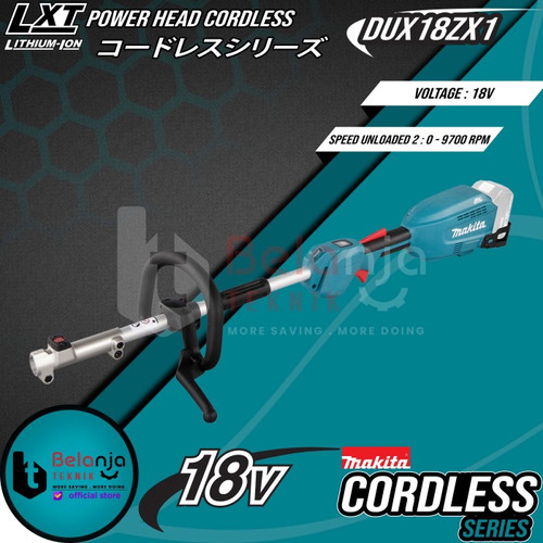 Makita Multi Function Power Head DUX18ZX1 Potong Rumput Set 18V 5 AH