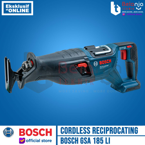 Bosch Mesin Potong Sabre Saw Cordless GSA 185-Li + Charger Baterai 4AH