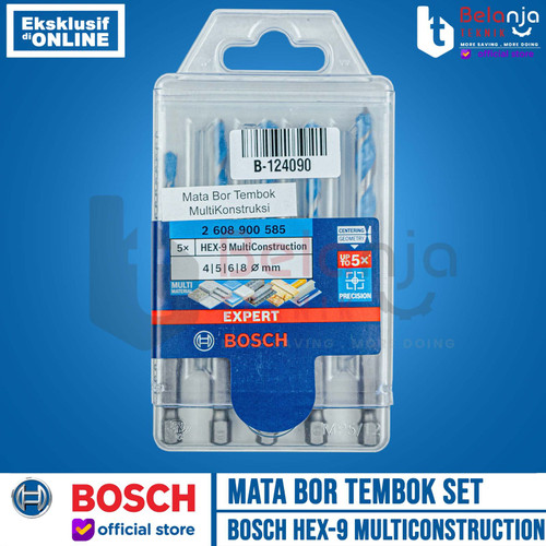Bosch Mata Bor Tembok Set 5 Pcs Hex 9 Multiconstruction Drill Bit Hex9