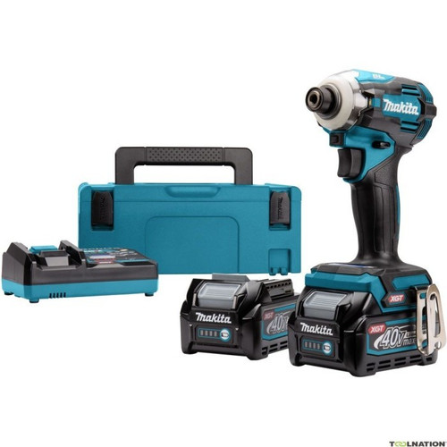 Makita Mesin Bor Obeng TD001GD201 Impact Driver Cordless Set 40V TD001