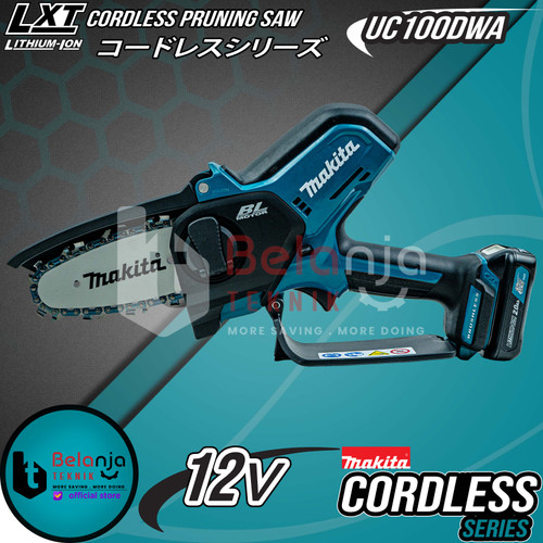 Makita Alat Pemotong Dahan Pohon UC100DWA Pruning Saw Mini Baterai 12V