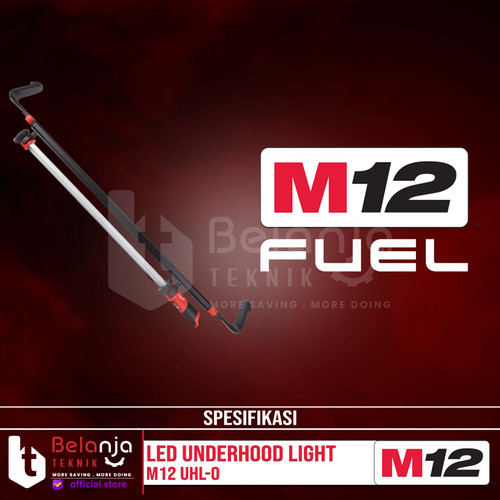 Milwaukee Led Underhood Light M12 UHL-0 Lampu Kerja Senter Set 12V 4AH