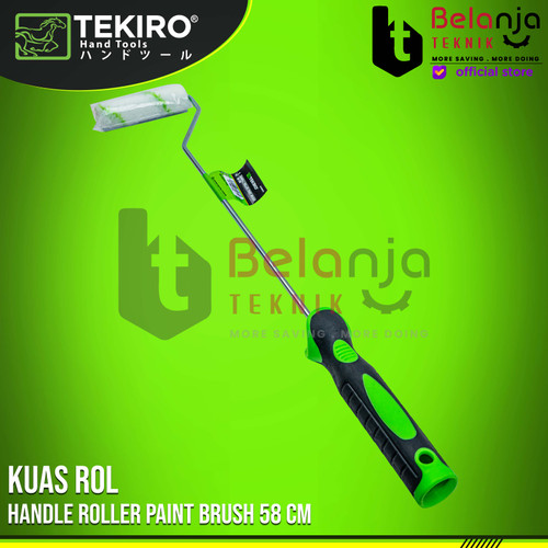 Tekiro Kuas Rol kapal 4 Inch Gagang Panjang 58 CM Kuas Roll cat Tembok