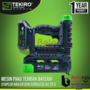 Tekiro Stapler Nailer Gun Cordless XV 20 V Mesin Paku Tembak Baterai