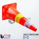 Morris Kerucut Pembatas Jalan Karet 70 CM Safety Traffic Cone Rubber