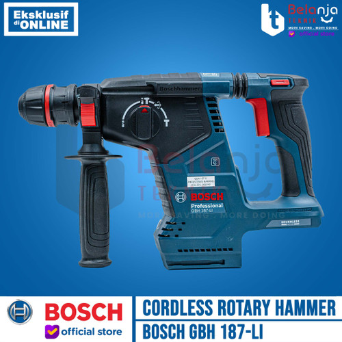 Bosch Rotary Hammer Cordless GBH 187-Li Mesin Bor Beton Unit Only 18V