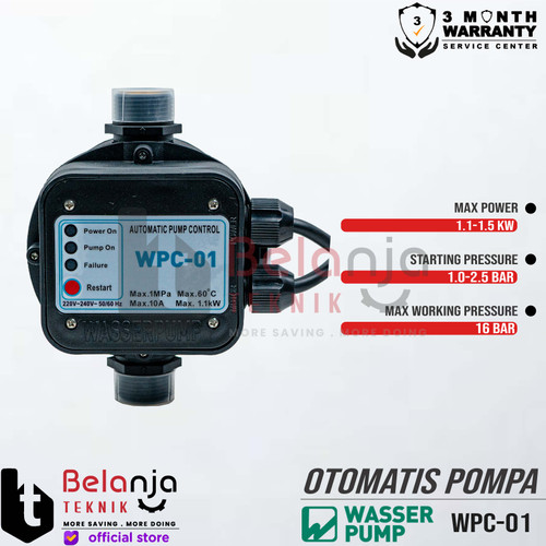Wasser Pump Otomatis Pompa WPC-01 Automatic Pump Control WPC01 kontrol