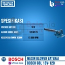 Bosch Mesin Blower Cordless 4" GBL 18V-120 Charger 2X Baterai 2 AH 18V