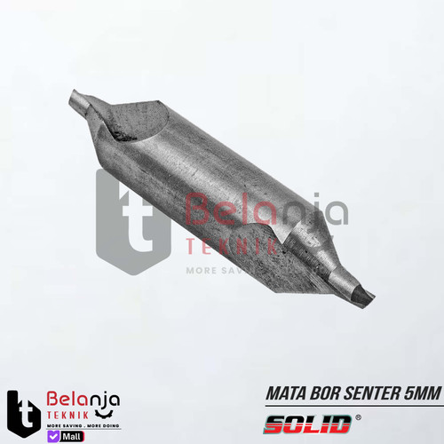 Solid Center Drill Bor Senter HSS 5 MM Mata Bor Senter 5mm