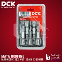 DCK Magnetic Hex Nut 10mm x 65mm Kunci Mata Sok Bor Roofing 10 MM