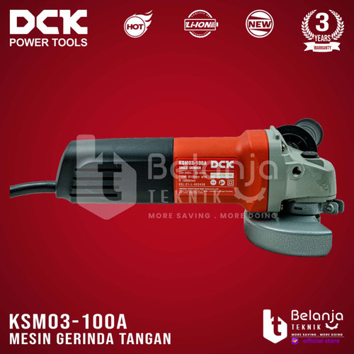 DCK Mesin Gerinda Tangan 4 Inch KSM03-100A Angle Grinder 710 Watt