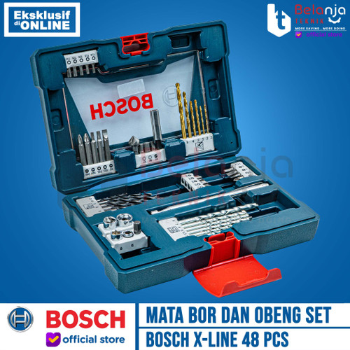 Bosch Mata Bor Dan Obeng X-Line 48 PCS Titanium Drill And Screwdriver