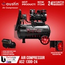 Austin Mesin Kompresor Udara AS2 1300-24 Air Compressor Oilless 24 L