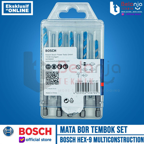 Bosch Mata Bor Tembok Set 5 Pcs Hex 9 Multiconstruction Drill Bit Hex9