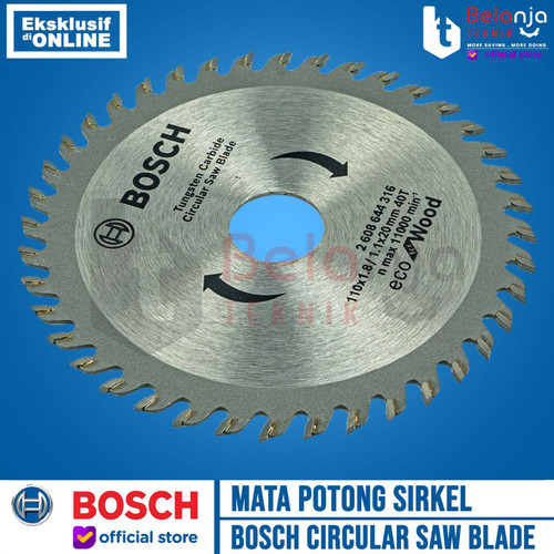 Bosch Tungsten Carbide Circular Saw Blade Mata Potong Kayu 110MM X 40T