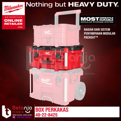 Milwaukee Box Perkakas Serbaguna Toolkit Packout Toolbox 48-22-8425