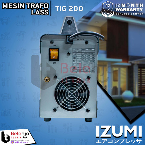Izumi Travo Las TIG 200 Mesin Las Inverter Argon Stainless Trafo 200A