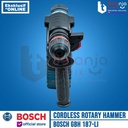Bosch Rotary Hammer Cordless GBH 187-Li Mesin Bor Charger Baterai 4 Ah