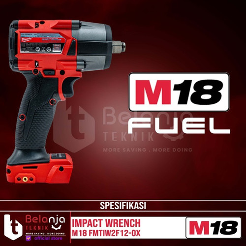 Milwaukee Mid Torque Impact Wrench 1/2" M18 FMTIW2F12-0X Set 18V 8 AH