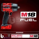 Milwaukee Mid Torque Impact Wrench 1/2" M18 FMTIW2F12-0X Set 18V 8 AH