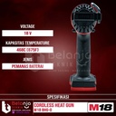 Milwaukee Heat Hot Gun Cordless M18 BHG-0 Pemanas Udara Set 18V 8 AH
